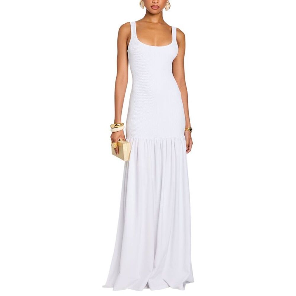 Retrofête Womens  Kennedi Midi Dress, White